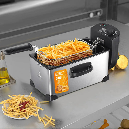 Oil Fryer House Electric Fryer Commercial Deep-fried double ticks French Fries Machine stand Fryer Constant Temperature