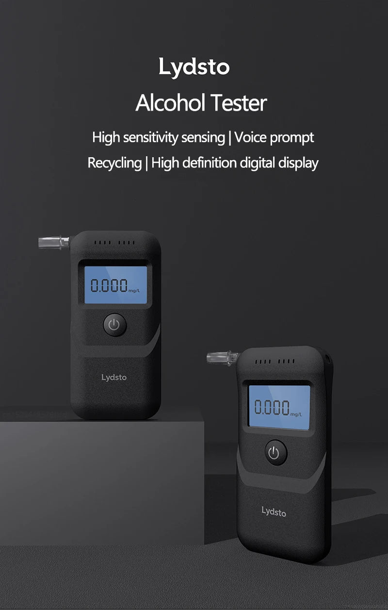 Scelta Hydsto Digital alcol tester alcool rilevatore USB ricaricabile etilometro altamente sensibile sensore che soffia tester