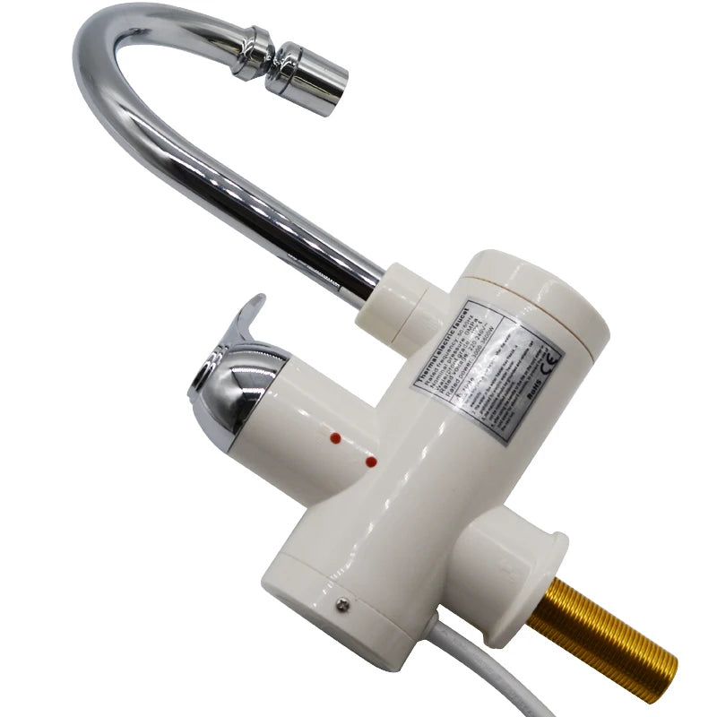 Scaldabagno istantaneo ATWFS da 3000 W senza serbatoio, rubinetto elettrico per acqua calda, rubinetto da cucina con indicatore di temperatura