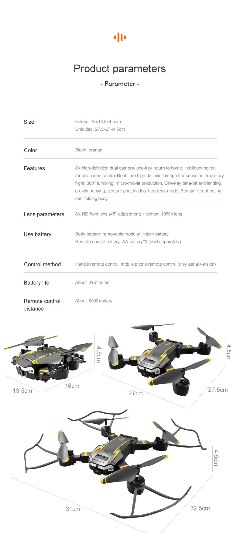 G6 Pro GPS Drone Professionale 8K HD Doppia Fotocamera Fotografia Aerea Onnidirezionale Evitamento Ostacoli Quadrotor RC Distanza 5KM