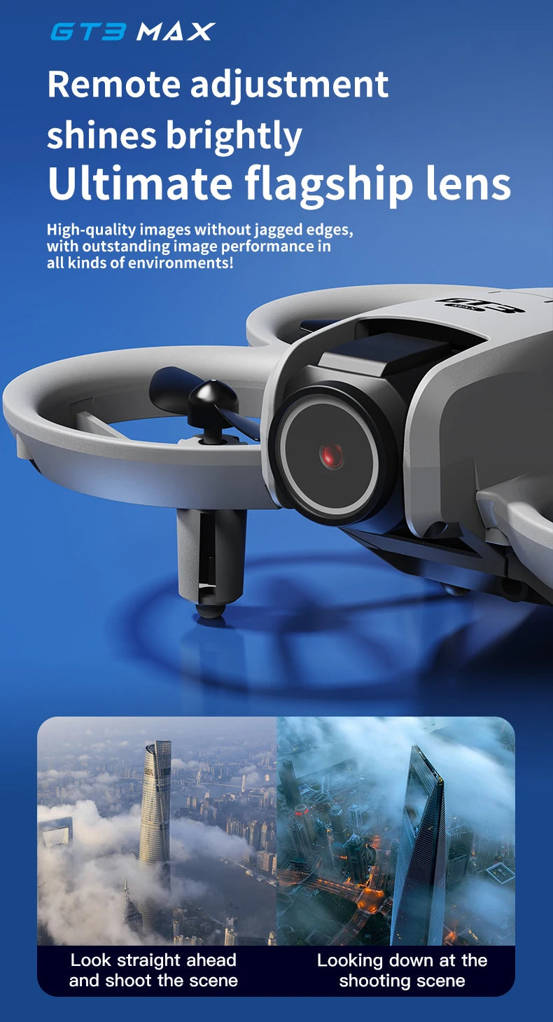 - 180° Doppie telecamere 5G WIFI Motori brushless Anti-ostacolo FPV Quadricottero pieghevole