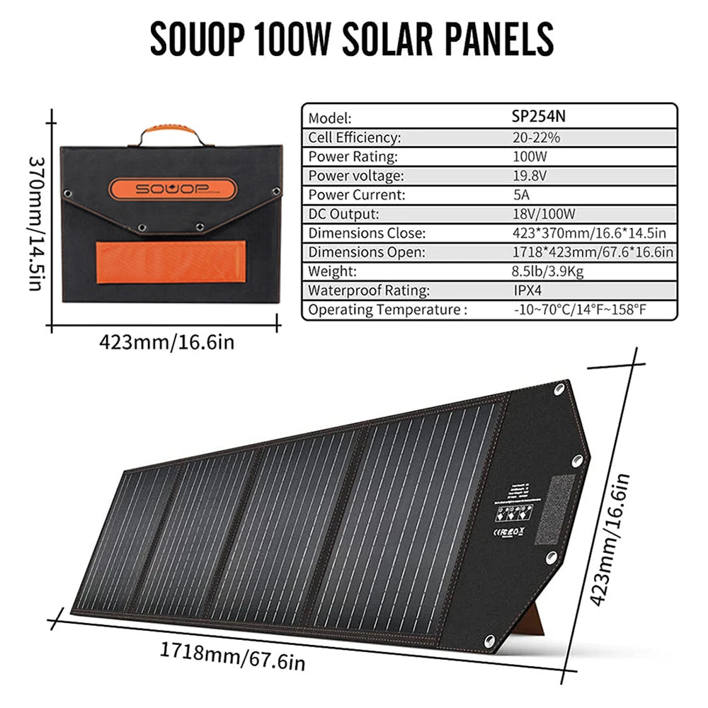 1200w Charge Backup Powerstation Lifepo4 Battery Energy System Supply Portable Solar Generator Panel Sets Power Station 1000w