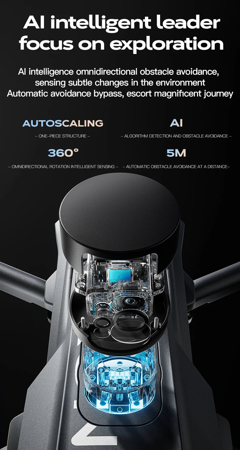 Ala 6 professionale di pesca Airdrop Drone 8K HD Camera 3-Axis Gimbal 20KM Brushless GPS Quadcopter Avoidance Ostacolo RC Dron