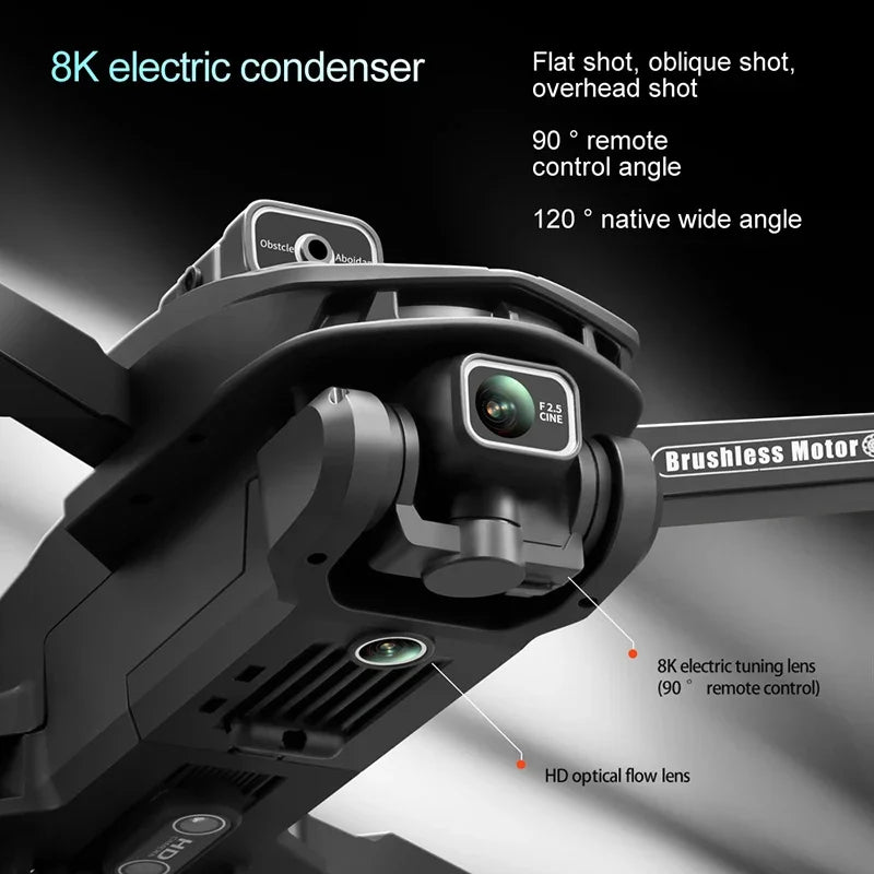 Per XIAOMI Original V168 GPS Drone Professional 8K HD Fotografia Aerea Doppia Fotocamera Omnidirezionale Evitamento Ostacoli Dron giocattolo
