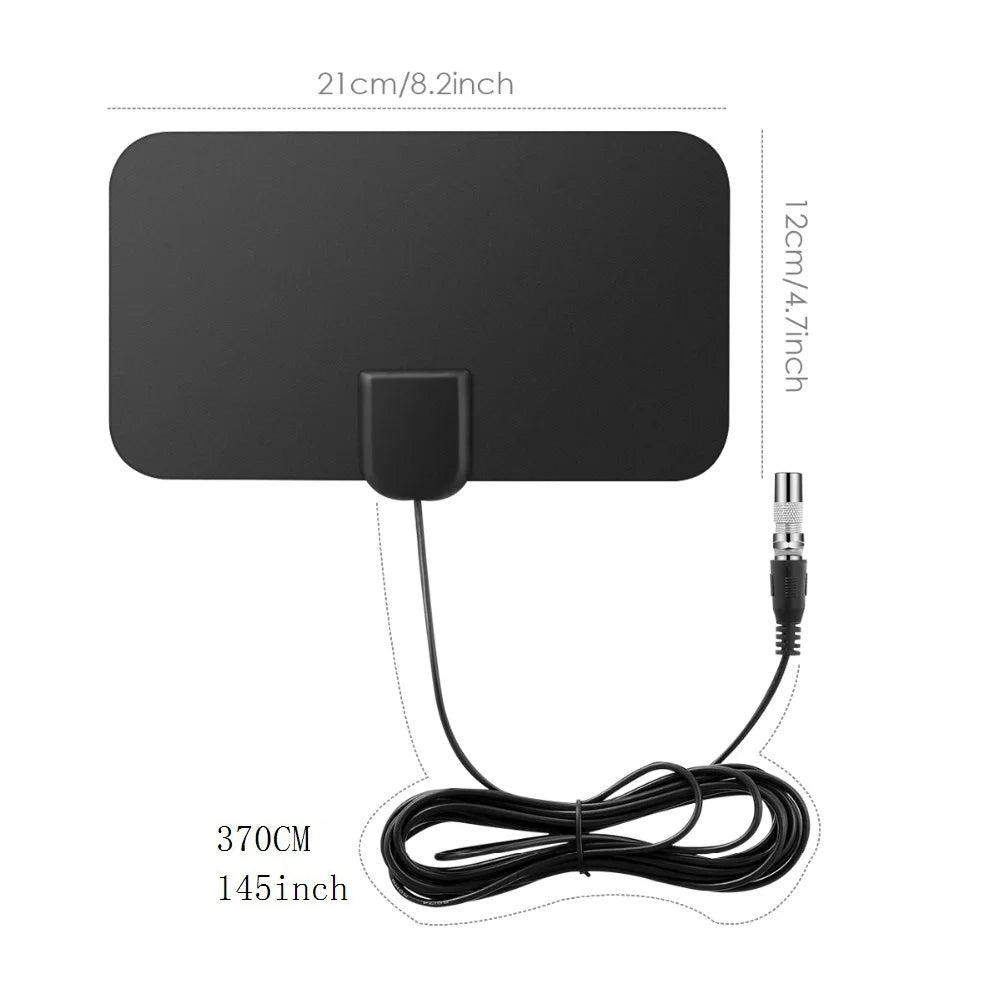 HD Digitale TV Antenna Indoor Amplificato DAB Alto Guadagno 200 Miglia Con Amplificatore Booster VHF/ UHF Risposta rapida Set di antenne per esterni