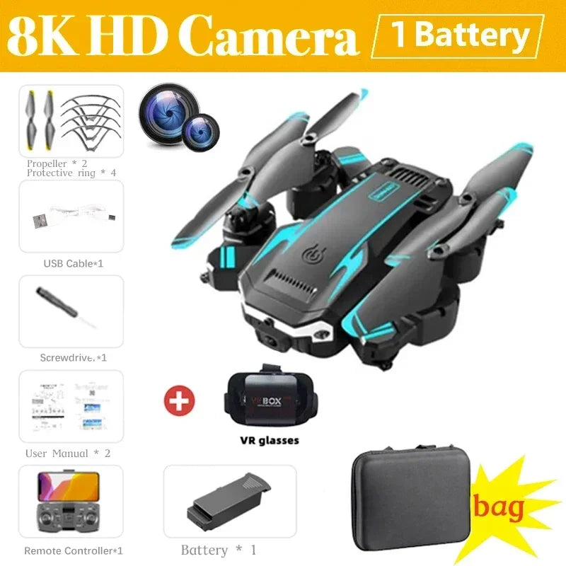 G6 Pro GPS Drone Professionale 8K HD Doppia Fotocamera Fotografia Aerea Onnidirezionale Evitamento Ostacoli Quadrotor RC Distanza 5KM