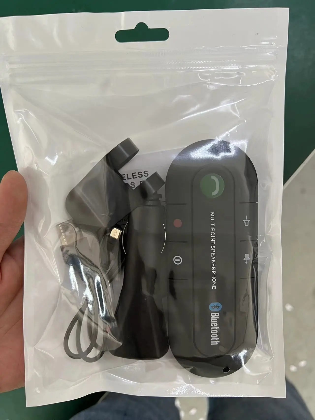 Kit telefono vivavoce Bluetooth per auto KMIND Altoparlante vivavoce wireless Altoparlante Lettore musicale MP3 Adattatore ricevitore audio per auto