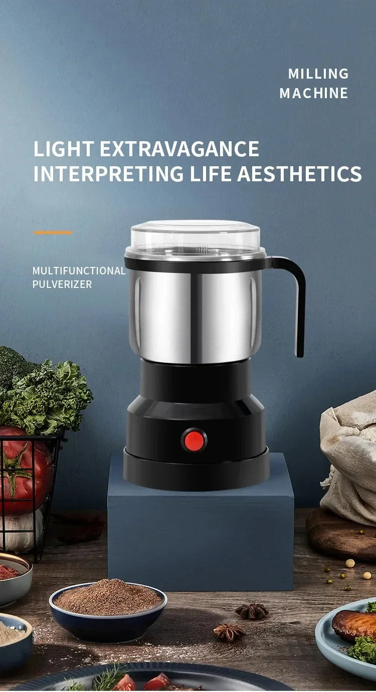 Houselin smerigliatrice elettrica del chicco di caffè, 300W potente smerigliatrice delle spezie, smerigliatrice della famiglia per le erbe, noci, grani