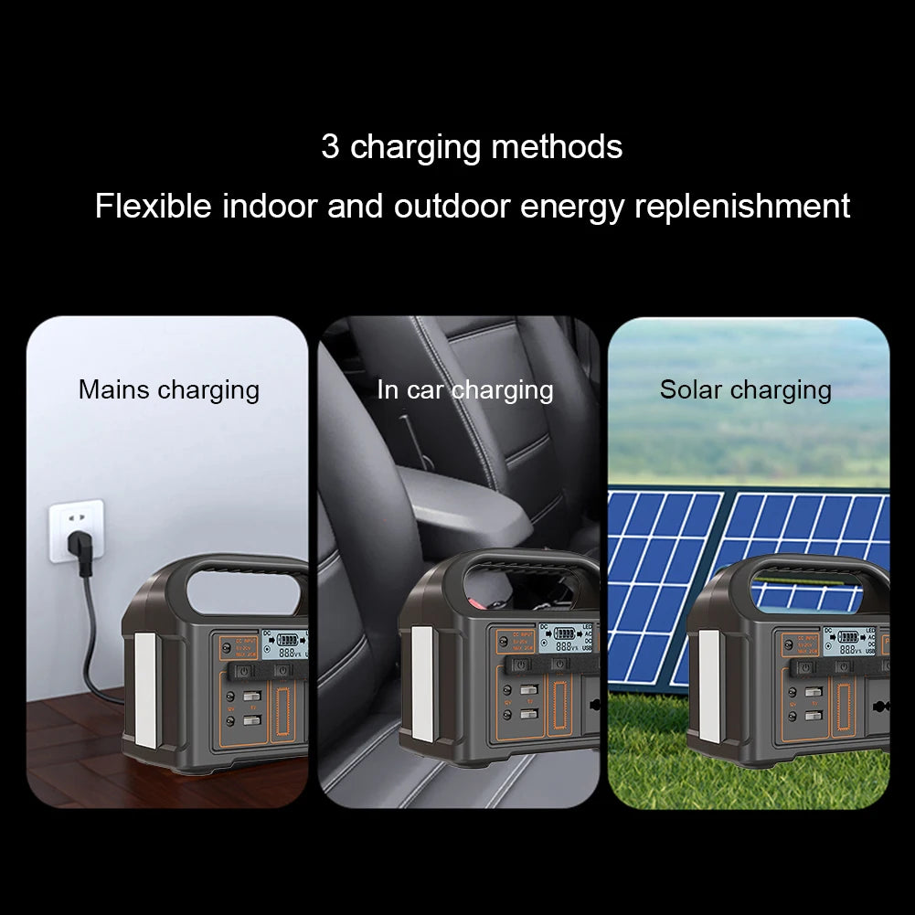 100W portatile Solar Power Station 110 V/ 220 V generatore di energia 24000mAh all'aperto Camping Power Bank Display a LED per avventura di viaggio
