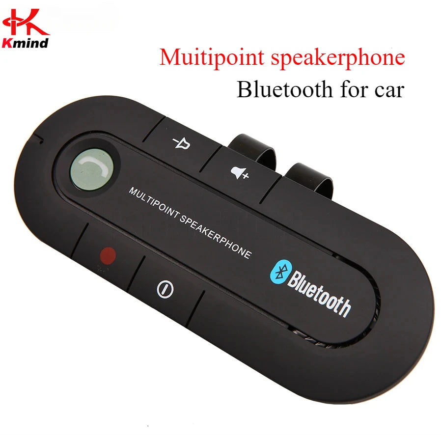 Kit telefono vivavoce Bluetooth per auto KMIND Altoparlante vivavoce wireless Altoparlante Lettore musicale MP3 Adattatore ricevitore audio per auto