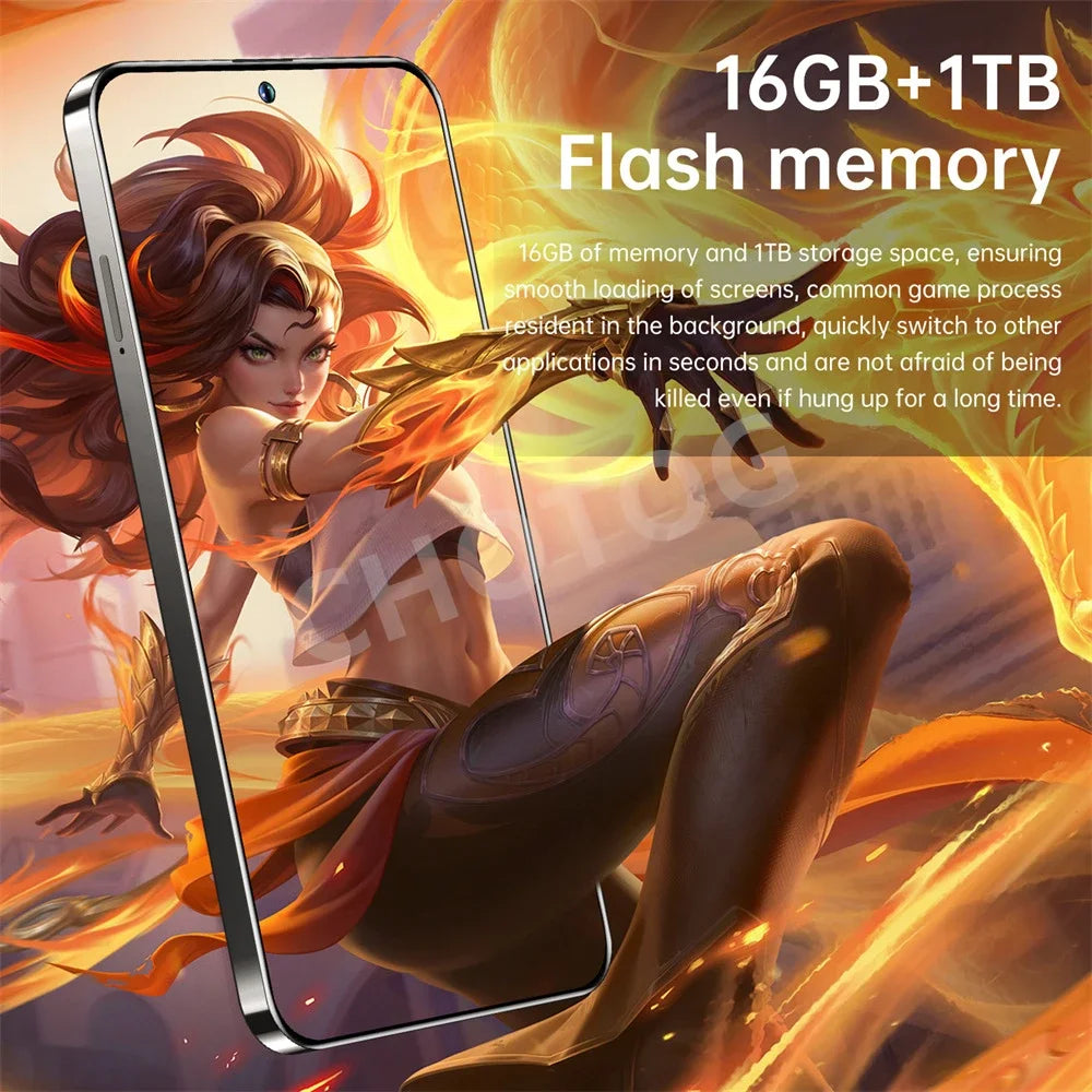 S+ 25 Versione ultra globale originale 7.3HD telefoni cellulari 4G 5G dual sim card cellulare android 14 smartphone 7800mAh cellulare