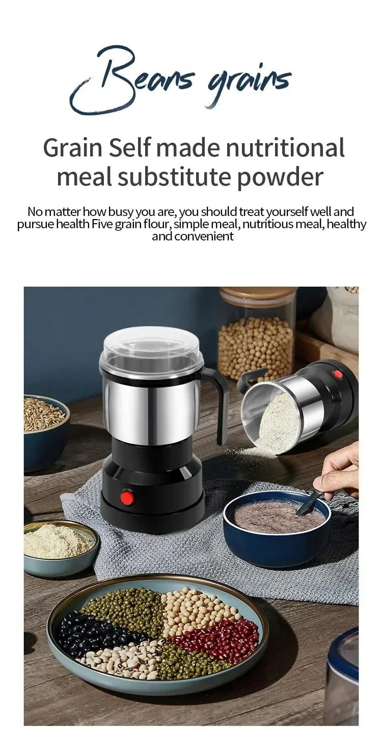 Houselin smerigliatrice elettrica del chicco di caffè, 300W potente smerigliatrice delle spezie, smerigliatrice della famiglia per le erbe, noci, grani