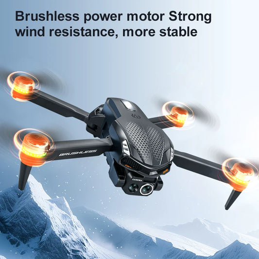 Drone S168 controllato da schermo, flusso luminoso brushless EEC 8K ad alta definizione, evitamento ostacoli su quattro lati, elicottero leggero FPV