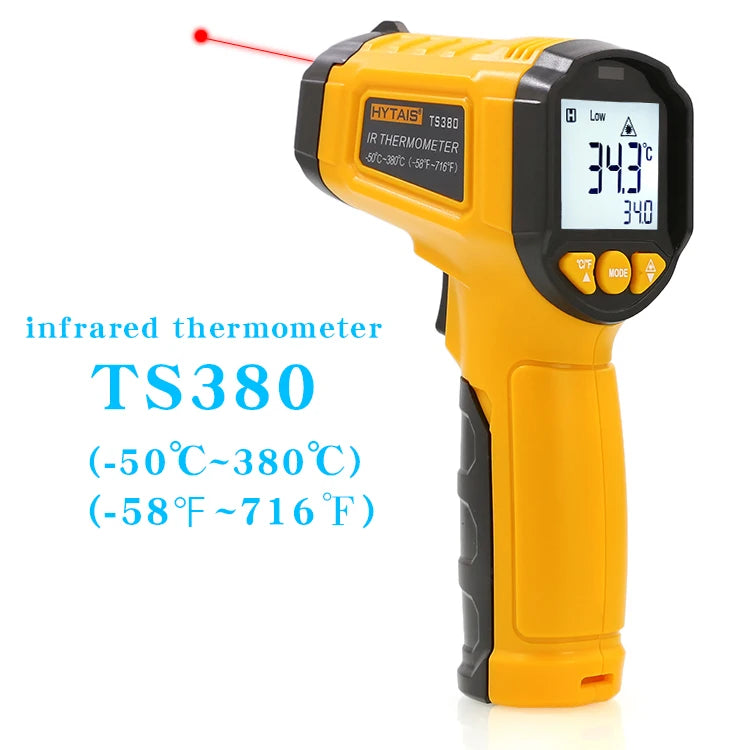 TS380 Termometro a infrarossi senza contatto HYTAIS Misuratore di temperatura elettronico portatile industriale ad alta precisione TS600