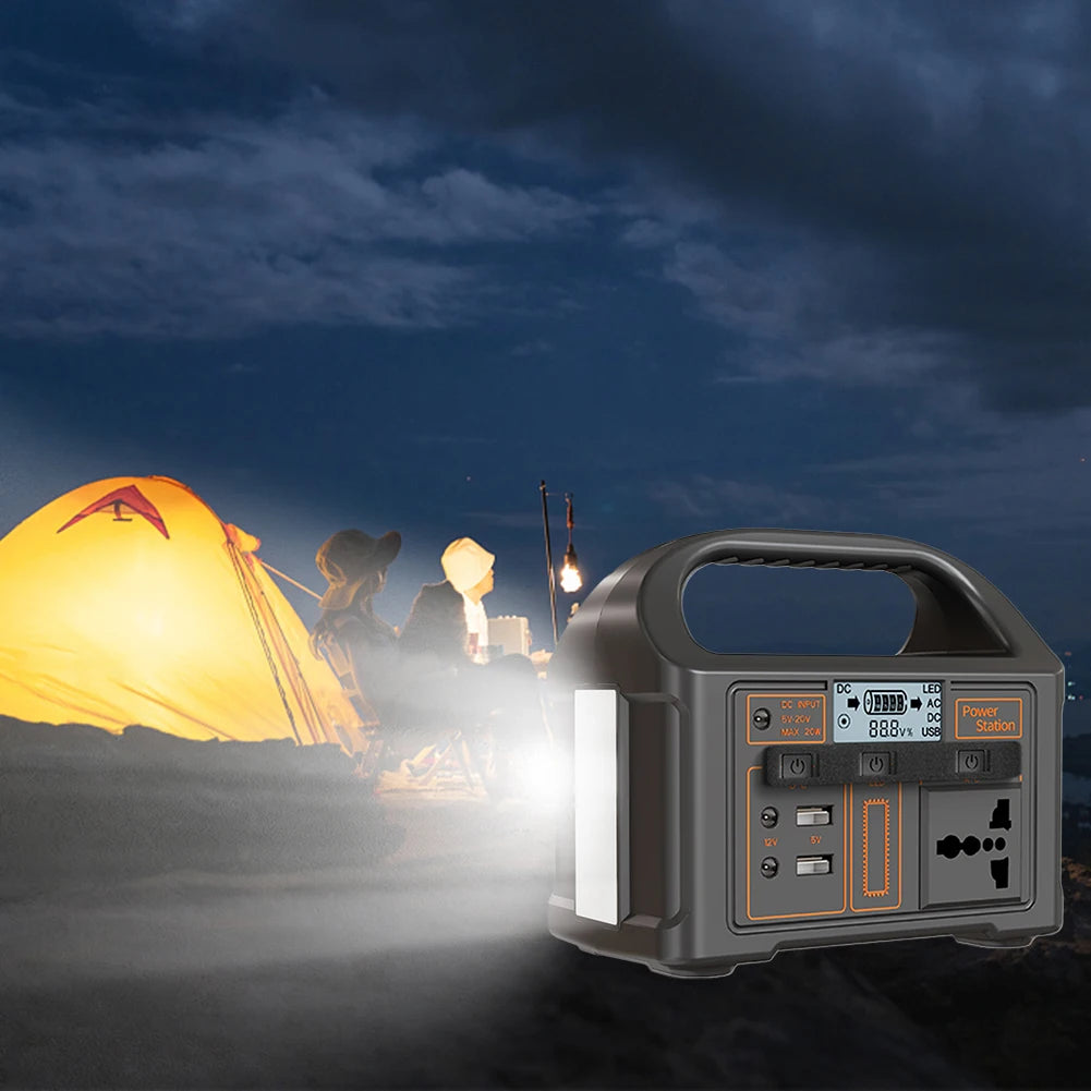 100W portatile Solar Power Station 110 V/ 220 V generatore di energia 24000mAh all'aperto Camping Power Bank Display a LED per avventura di viaggio