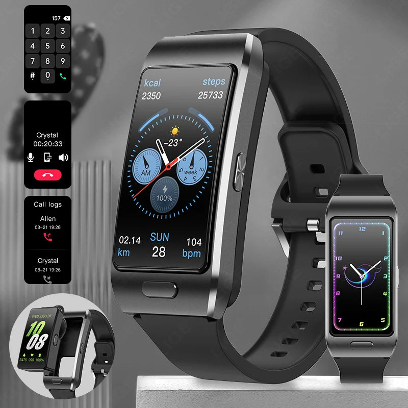 LIGE TWS 2 In 1 Uomini Donne Smart Watch ECG GPS Impermeabile Frequenza cardiaca Ossigeno Bluetooth Auricolare Fare Telefonate 2025 Nuovo
