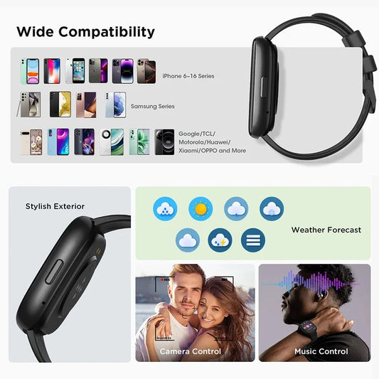 Per Xiaomi Android Smart Watch Uomini Donne Regalo Full Touch Screen Sport Fitness Orologi Bluetooth Chiamata Digitale Smartwatch 2025 Nuovo
