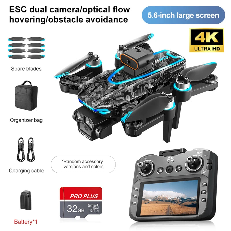 D13 RC Drone Professional 4K Camera con 5G WiFi FPV UAV Schermo Telecomando Brushless Obstacle Avoidance Quadcopter Giocattoli
