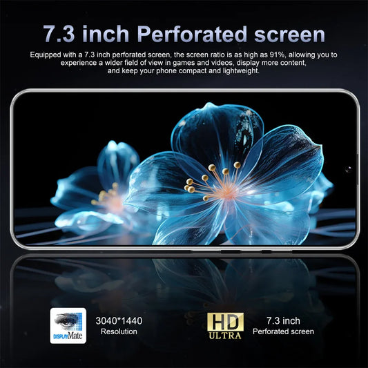 Nuovi telefoni cellulari M15 Ultra Original Smartphone da 7,3 pollici Cellulare Dual SIM 4G 5G Android 14 Versione globale Cellulare da 8000 mAh