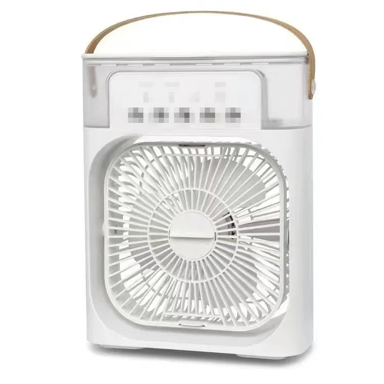 NUOVO Umidificatore portatile Ventilatore Condizionatori d'aria USB Ventilatore elettrico LED notte luce acqua nebbia divertimento 3 in 1 Umidificatore del dispositivo di raffreddamento dell'aria