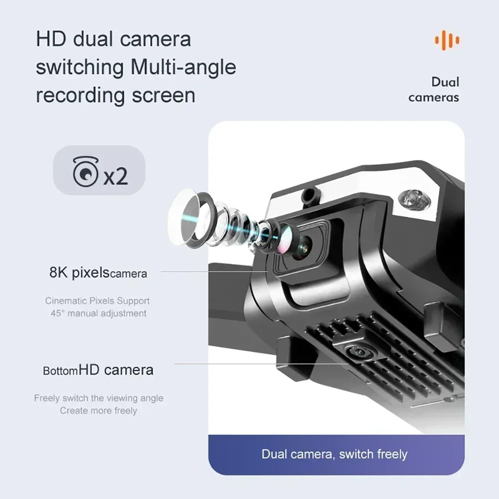 G6 Pro GPS Drone Professionale 8K HD Doppia Fotocamera Fotografia Aerea Onnidirezionale Evitamento Ostacoli Quadrotor RC Distanza 5KM