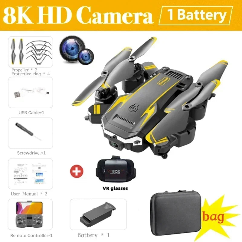 G6 Pro GPS Drone Professionale 8K HD Doppia Fotocamera Fotografia Aerea Onnidirezionale Evitamento Ostacoli Quadrotor RC Distanza 5KM
