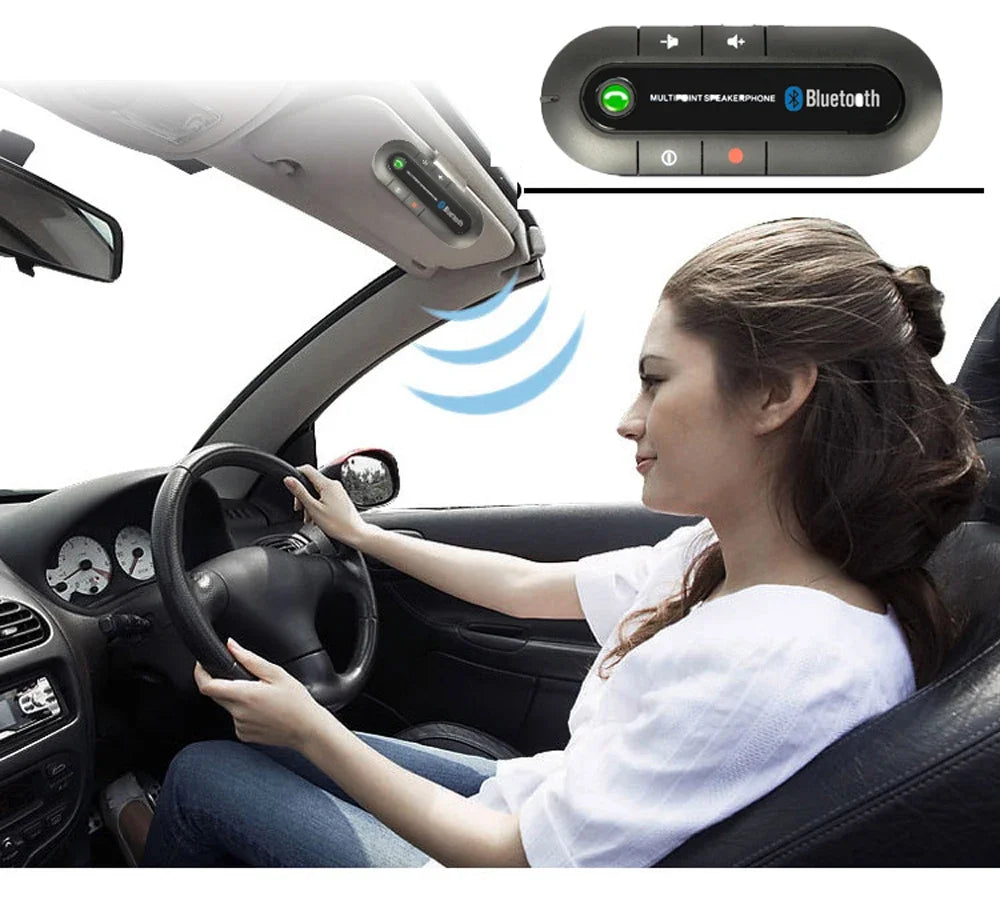 Kit telefono vivavoce Bluetooth per auto KMIND Altoparlante vivavoce wireless Altoparlante Lettore musicale MP3 Adattatore ricevitore audio per auto