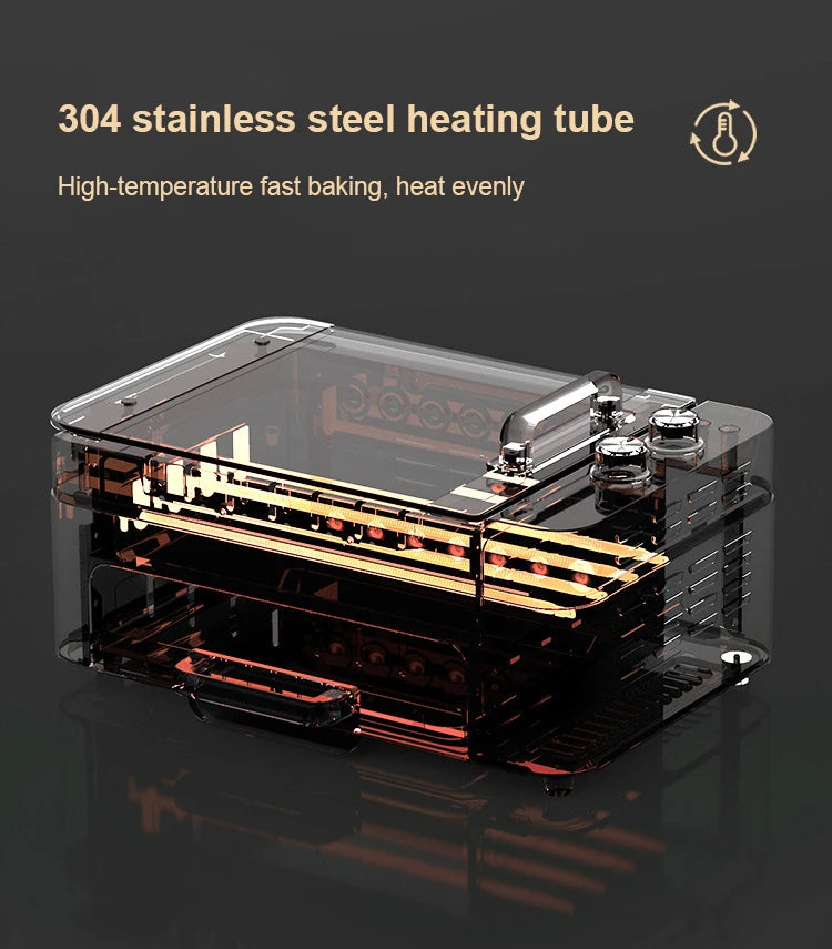 2 layers Electric Skewer Barbecue grill Automatic rotating Lamb Kebabs grill Indoor Smokeless BBQ machine Non-stick frying pan