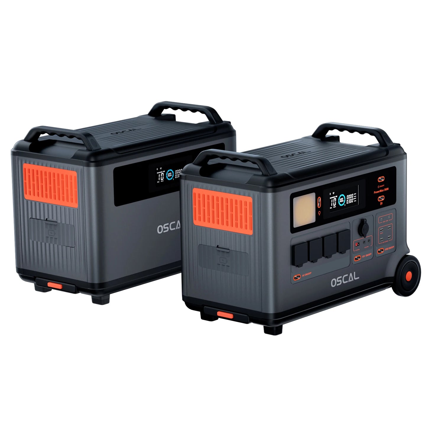 Oscal BP3600 3600Wh Extra Battery Pack 3600Wh a 57600Wh batteria espandibile capacità lavoro con PowerMax 3600 (non può essere utilizzato alo