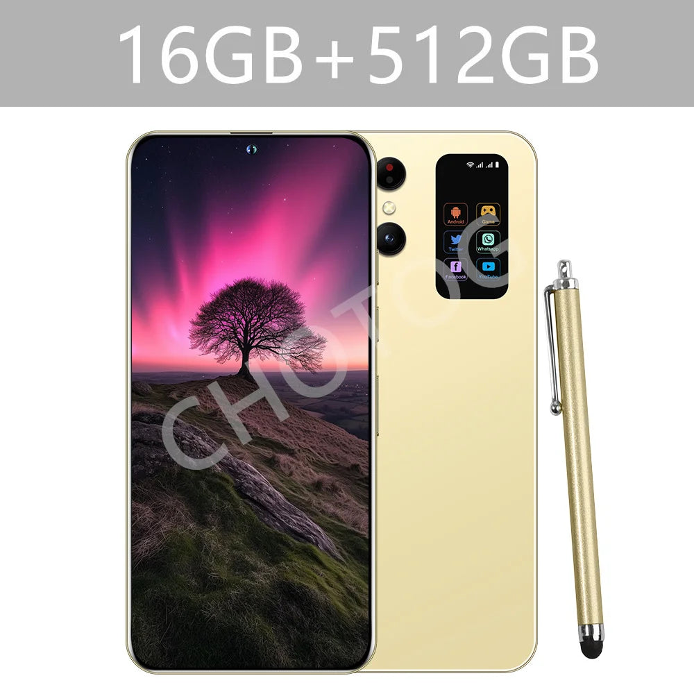 Cellulari 2025 SMS 25 Ultra 5G Smartphone originale 7.3HD Dual SIM 108MP Telefono cellulare Android versione globale 7800mAh Telefoni cellulari