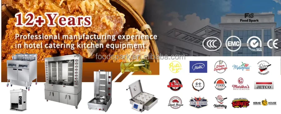 Commercial Chicken Rotisserie Oven - Stainless Steel Gas/Electric Roaster for Restaurants, 15 Chickens Capacity (Hot Sale)