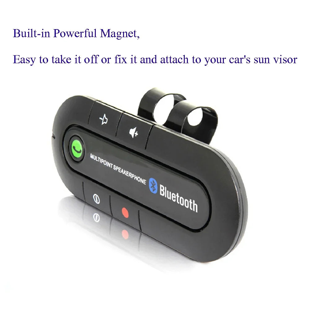 Kit telefono vivavoce Bluetooth per auto KMIND Altoparlante vivavoce wireless Altoparlante Lettore musicale MP3 Adattatore ricevitore audio per auto