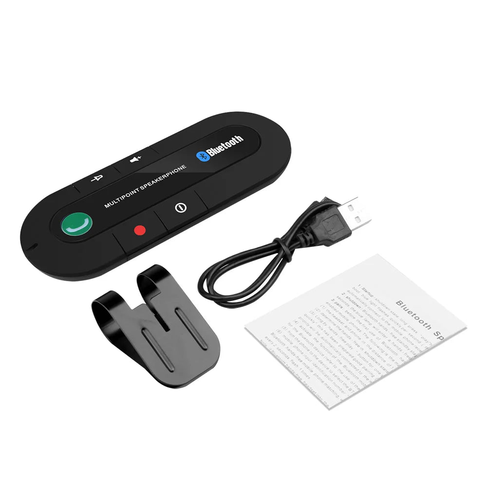 Kit Bluetooth wireless per auto, vivavoce, visiera parasole, altoparlante per telefono, ricevitore audio Bluetooth automatico, accessori