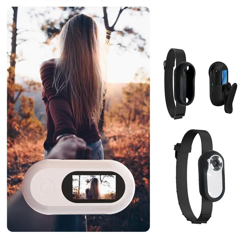Telecamera da collare per cani e gatti con movimento video, mini telecamera per la registrazione del corpo, collare wireless per interni/esterni X6O5
