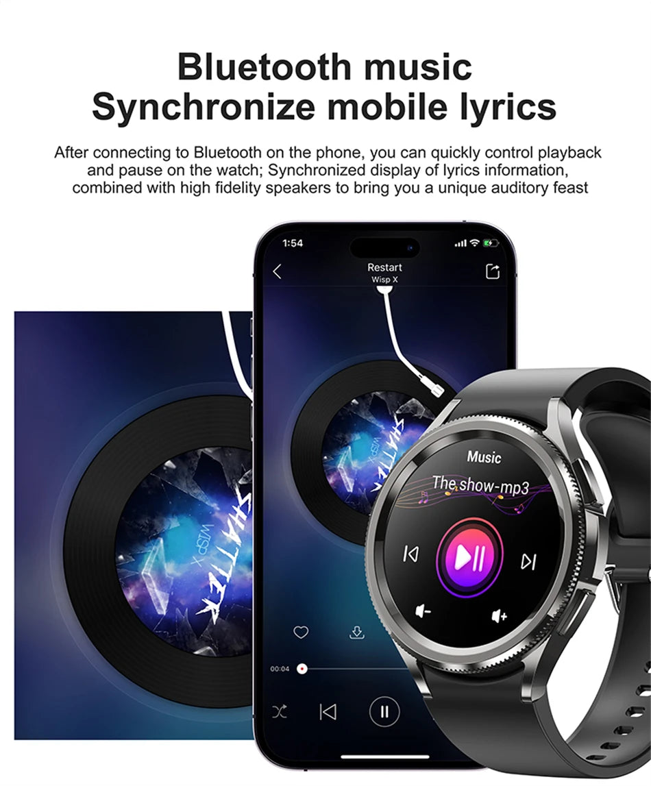 2025 Nuovo per Samsung Galaxy Watch 6 Smartwatch AMOLED sempre sul display Bluetooth Chiamata GPS NFC Smart Watch Uomini Android IOS