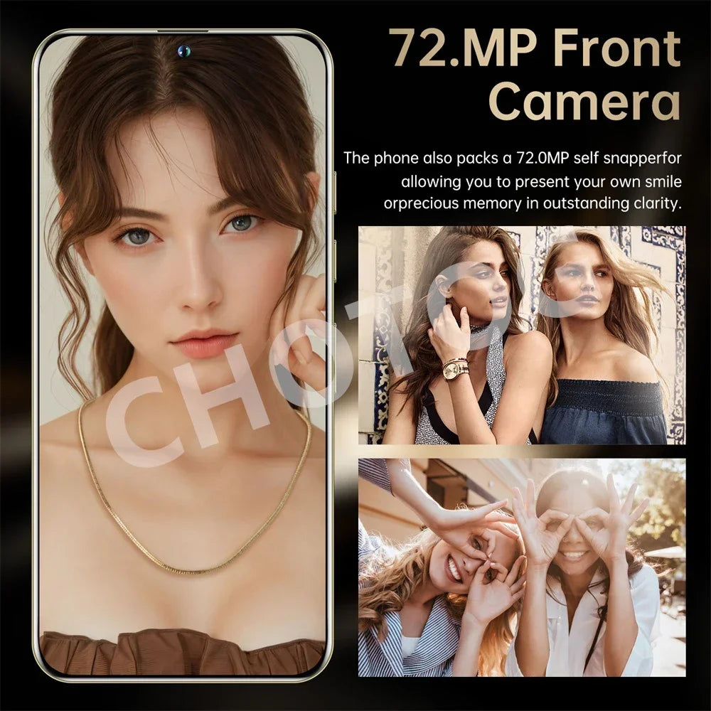 S+ 25 Versione ultra globale originale 7.3HD telefoni cellulari 4G 5G dual sim card cellulare android 14 smartphone 7800mAh cellulare