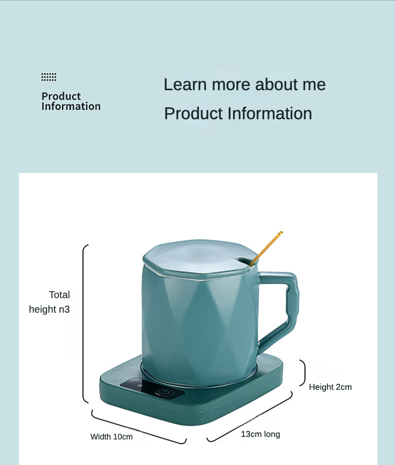 Scalda tazza elettrica Latte Tè Acqua Riscaldamento Pad Caldaia Riscaldatore Stuoia di riscaldamento costante termostatico sottobicchiere a bassa potenza Home Office regalo