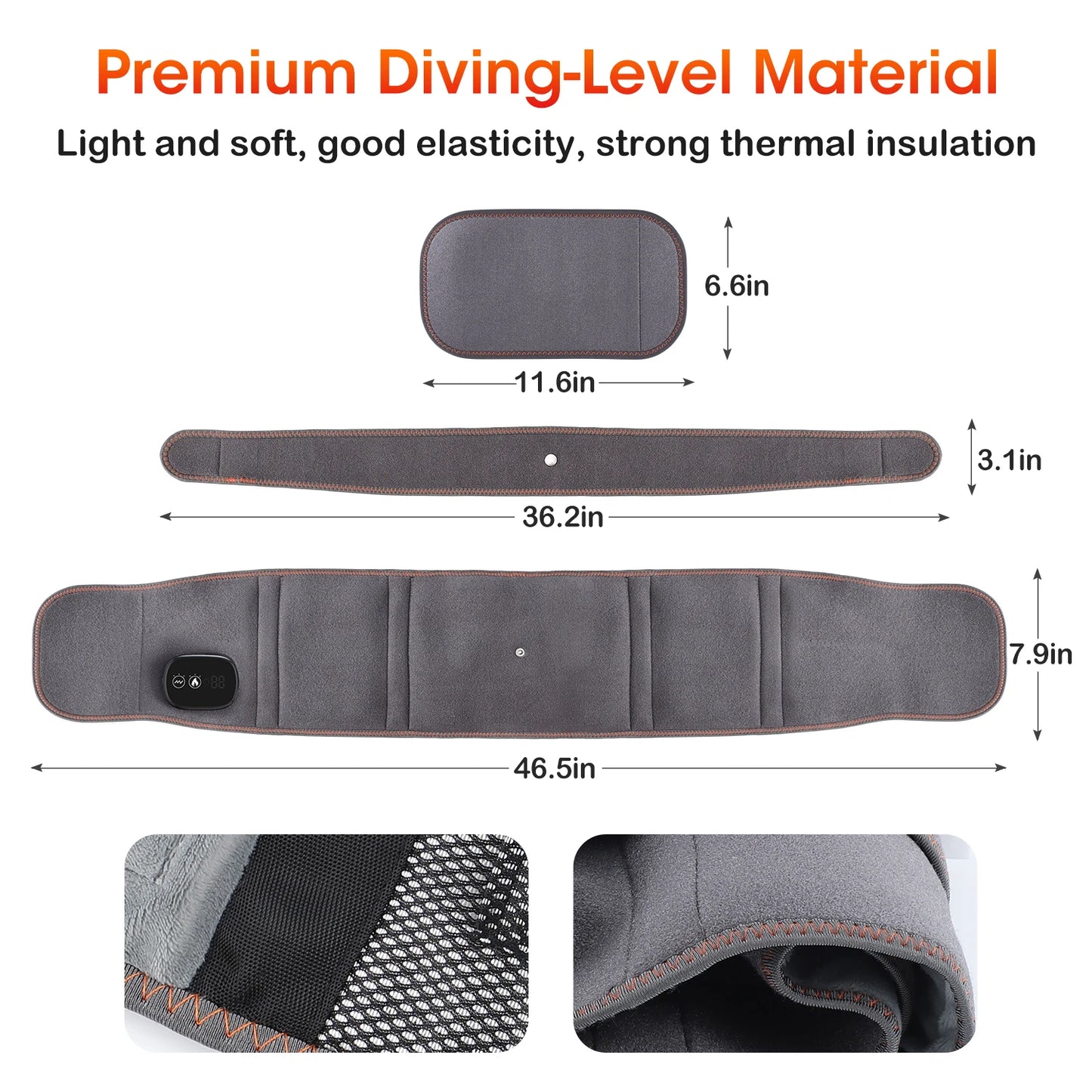 Cintura gonfiabile Protezione per decompressione lombare Back Brace riscaldato Vibrazione Massaggio Cintura Airbag Supporto Correzione della postura