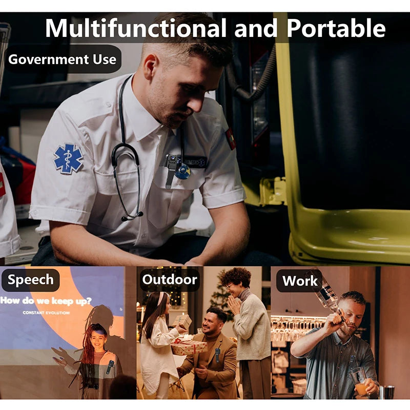 Mini telecamera portatile WiFi HD 1080P, piccolo videoregistratore digitale, bodycam della polizia, visione notturna a infrarossi, videocamera in miniatura 2025