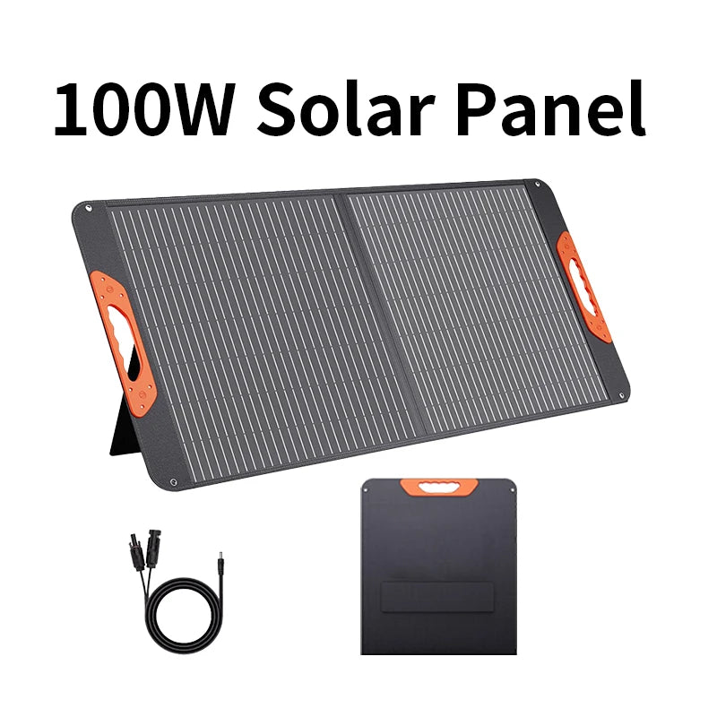 Pannello solare pieghevole flessibile in ETFE da 200 W, pannello solare pieghevole impermeabile portatile ad alta efficienza da 100 W per campeggio, camper e giardino