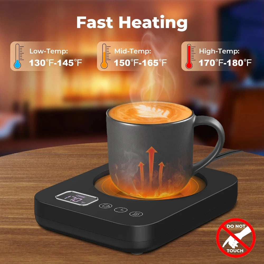 220V/ 110V Scalda Tazza Latte Riscaldamento Pad Tazza di caffè Sottobicchieri Smart Electric Beverage Warmer Insulat 3 ingranaggi regolabile ufficio casa