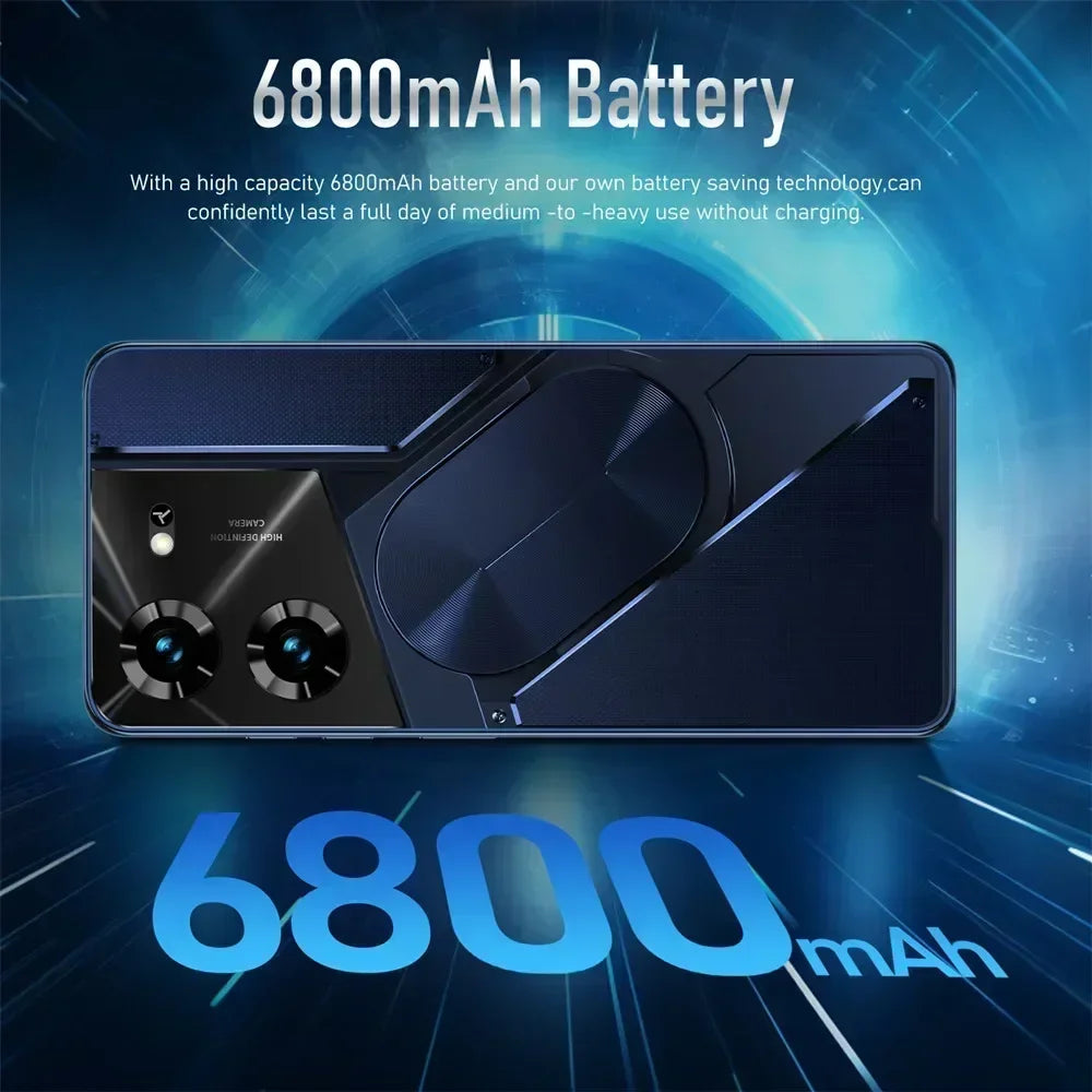 Cellulari Pova 5 Pro Originale 5G Smartphone 7.3HD Dual Sim Smart Mobile Phones 6800mAh Android 13 GPS Versione globale Telefono cellulare