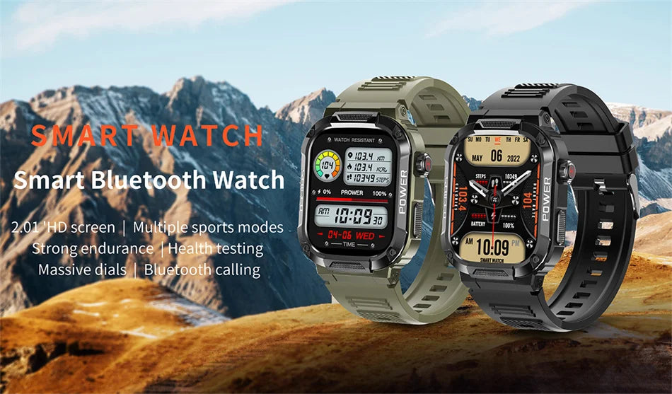 Nuovo per Huawei Xiaomi Military Smart Watch Monitor di salute degli uomini impermeabile all'aperto Sport Tracker Bluetooth Call Smartwatch 2025