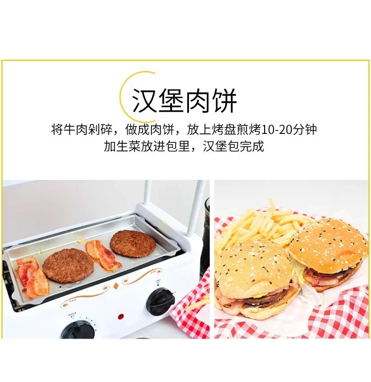 new Multifunction Roast Sausage Machine Small Grilled Sausage Machine Hot Dog Machine Hot Dog Cart Steamed Vermicelli Roll