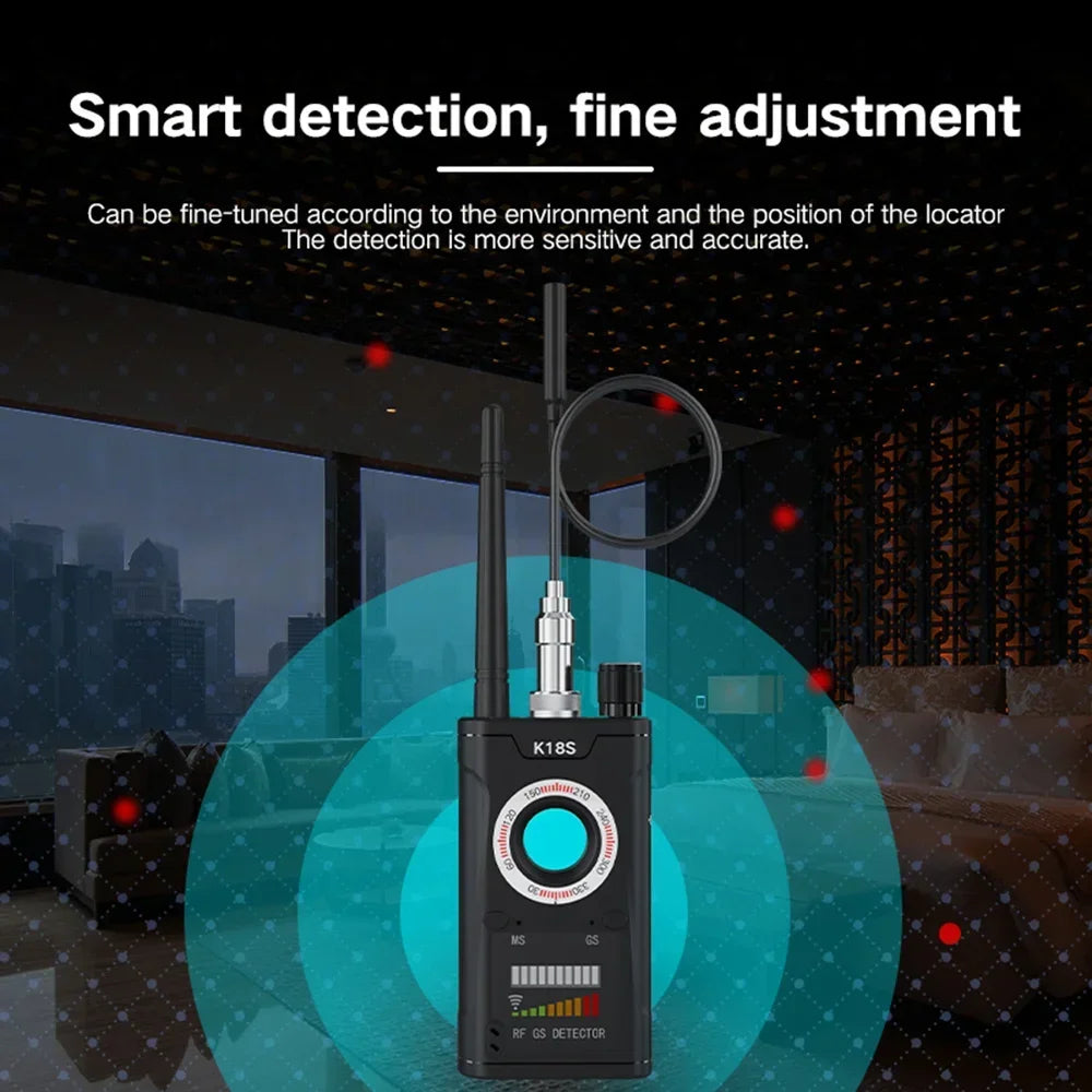 K18s Multi-function Anti Detector Camera GSM Audio Bug Finder GPS Signal lens RF Tracker Detect Wireless Camera