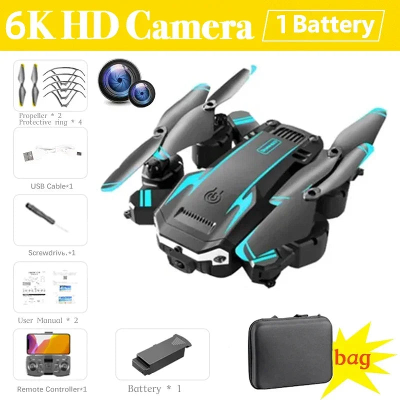 G6 Pro GPS Drone Professionale 8K HD Doppia Fotocamera Fotografia Aerea Onnidirezionale Evitamento Ostacoli Quadrotor RC Distanza 5KM