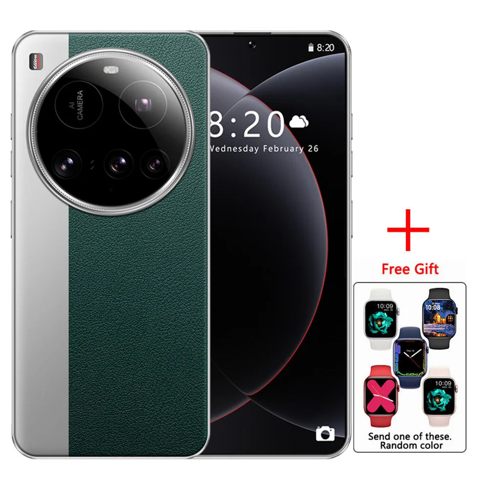 Nuovi telefoni cellulari M15 Ultra Original Smartphone da 7,3 pollici Cellulare Dual SIM 4G 5G Android 14 Versione globale Cellulare da 8000 mAh