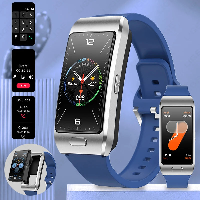 LIGE TWS 2 In 1 Uomini Donne Smart Watch ECG GPS Impermeabile Frequenza cardiaca Ossigeno Bluetooth Auricolare Fare Telefonate 2025 Nuovo