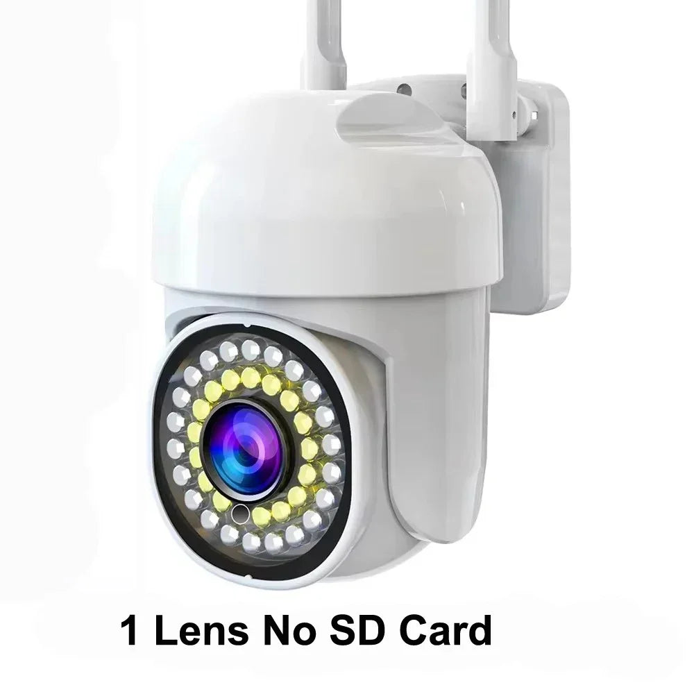Yoosee 4K 8MP doppia lente doppio schermo a colori visione notturna rilevazione del movimento audio bidirezionale all'aperto impermeabile wifi telecamera di sicurezza