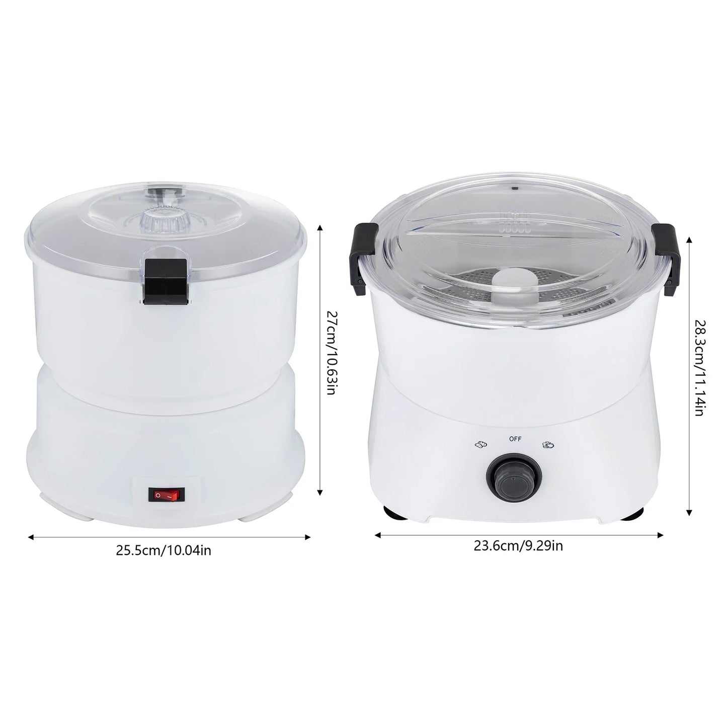 Potato Peeler Electric, Large Capacity Peeler with Stainless Steel Blades for Kitchens Restaurant Fast Food Shops